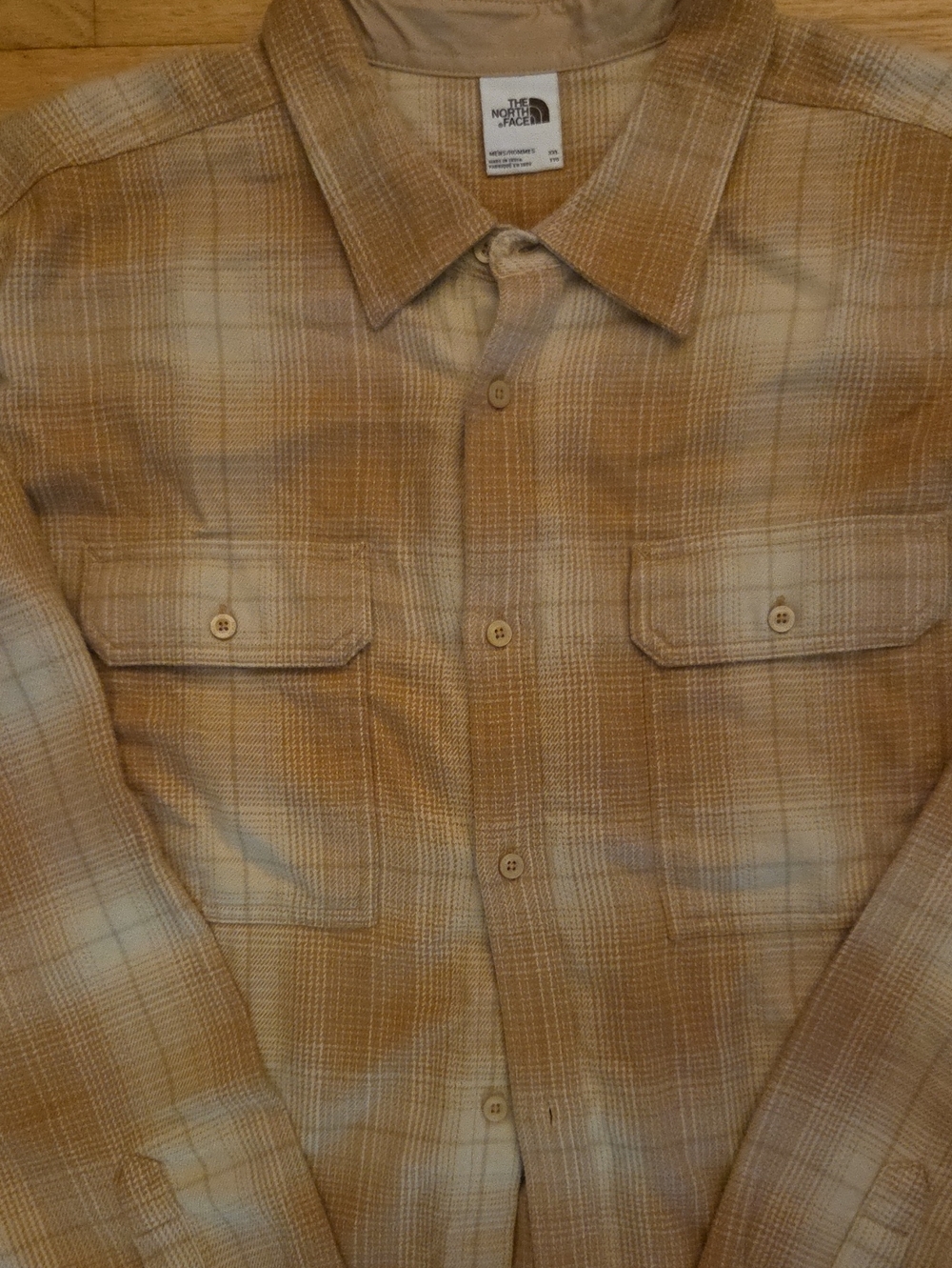 The North Face Arroyo Heavyweight Organic Cotton Flannel Shirt Brown Plaid XXL